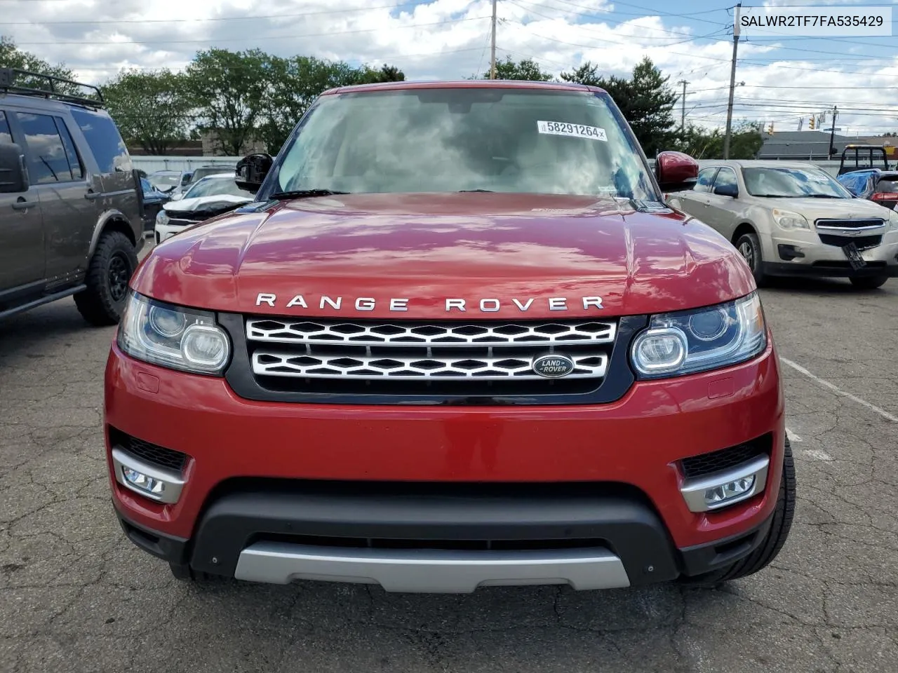 2015 Land Rover Range Rover Sport Sc VIN: SALWR2TF7FA535429 Lot: 58291264