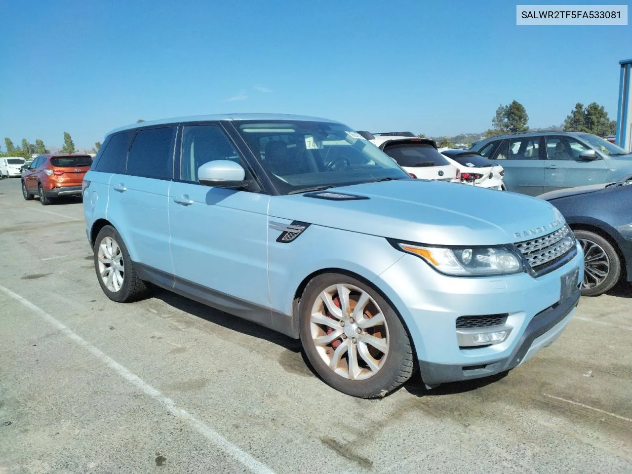 2015 Land Rover Range Rover Sport Sc VIN: SALWR2TF5FA533081 Lot: 58334704