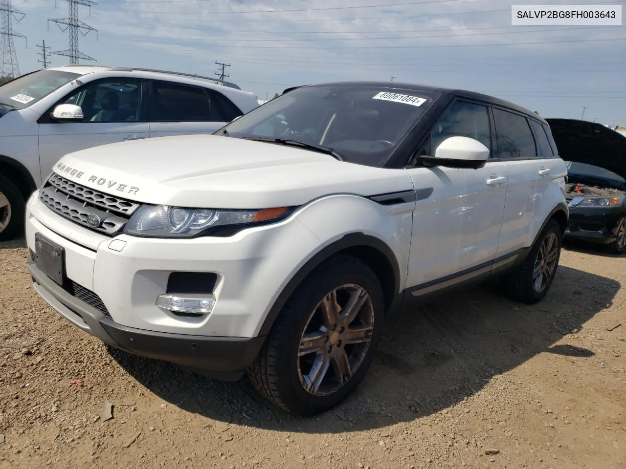 SALVP2BG8FH003643 2015 Land Rover Range Rover Evoque Pure Plus