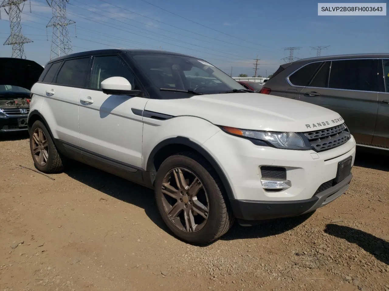 SALVP2BG8FH003643 2015 Land Rover Range Rover Evoque Pure Plus