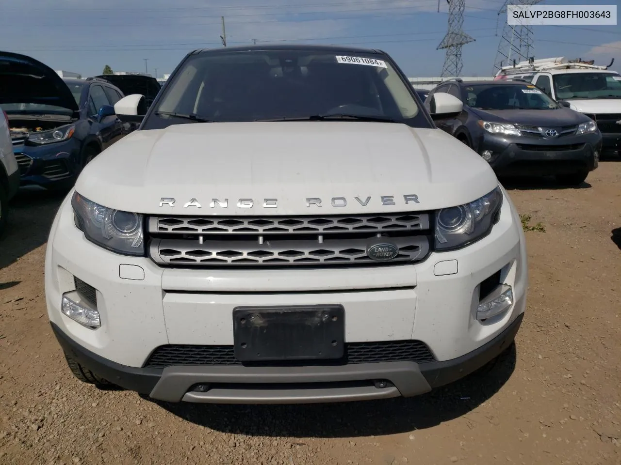 2015 Land Rover Range Rover Evoque Pure Plus VIN: SALVP2BG8FH003643 Lot: 69061084