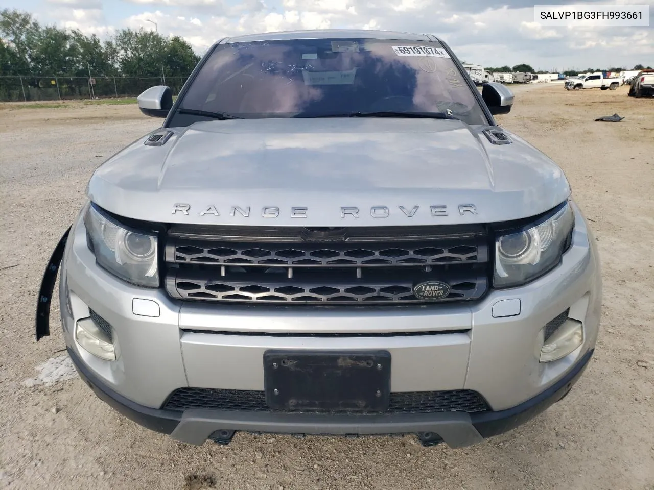 SALVP1BG3FH993661 2015 Land Rover Range Rover Evoque Pure Plus