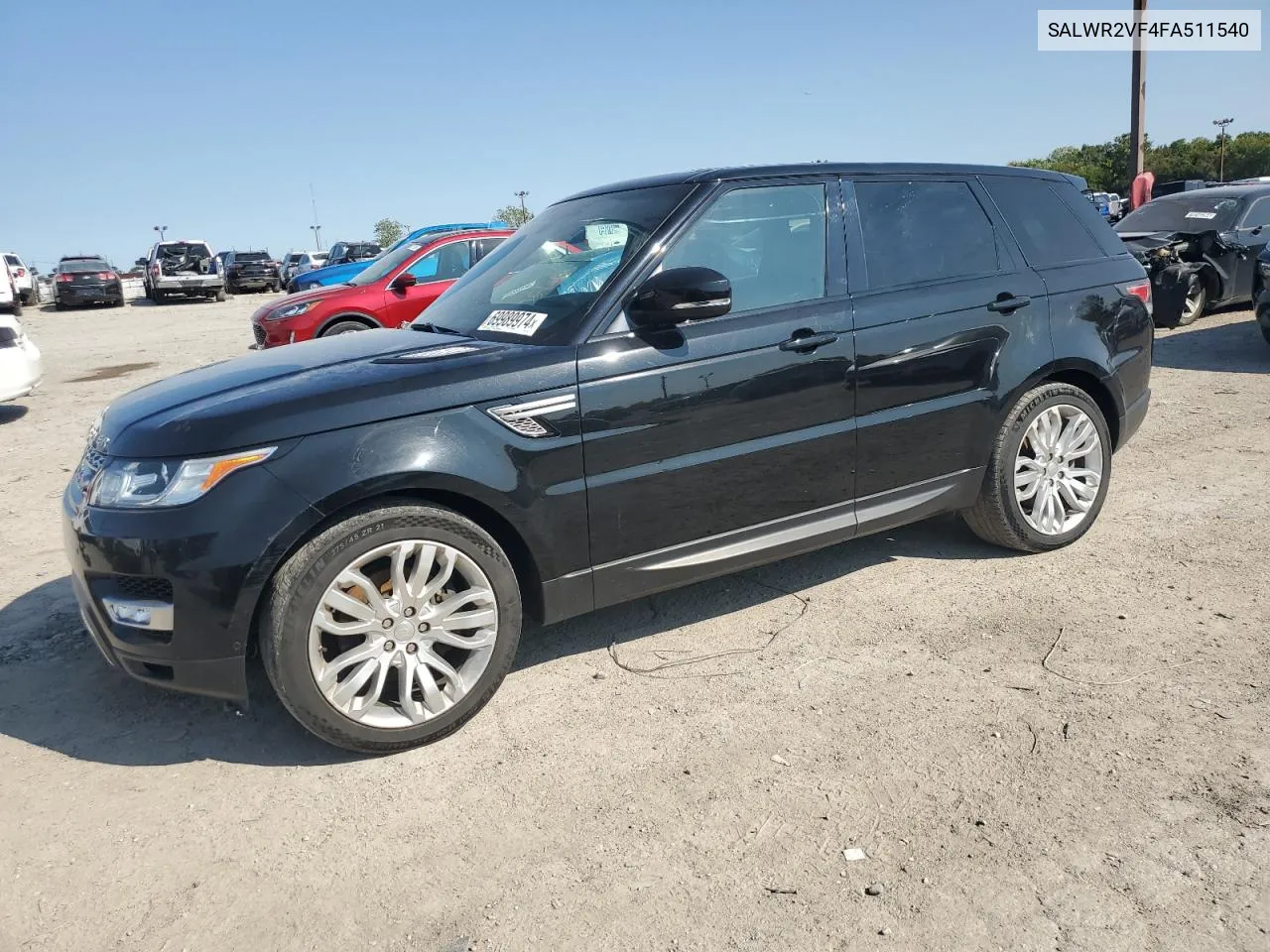 2015 Land Rover Range Rover Sport Hse VIN: SALWR2VF4FA511540 Lot: 69989974