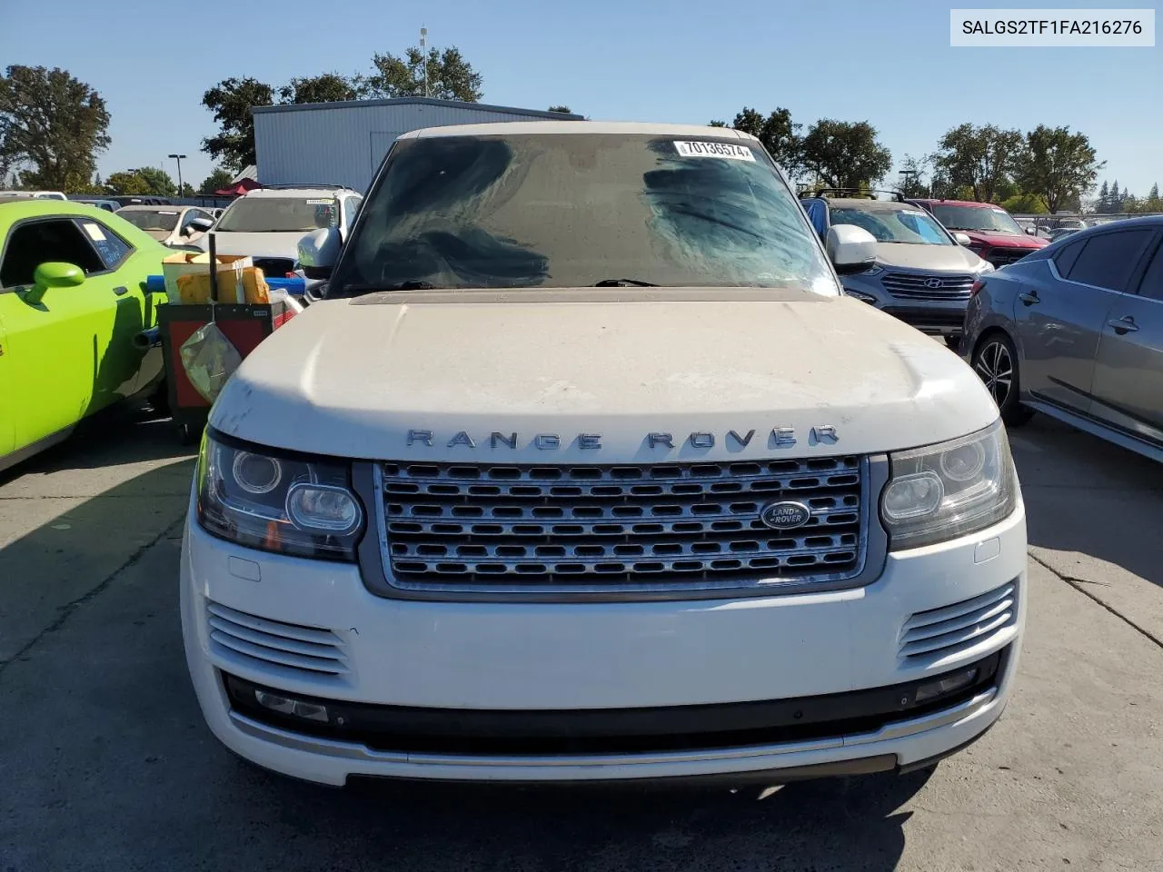 2015 Land Rover Range Rover Supercharged VIN: SALGS2TF1FA216276 Lot: 70136574