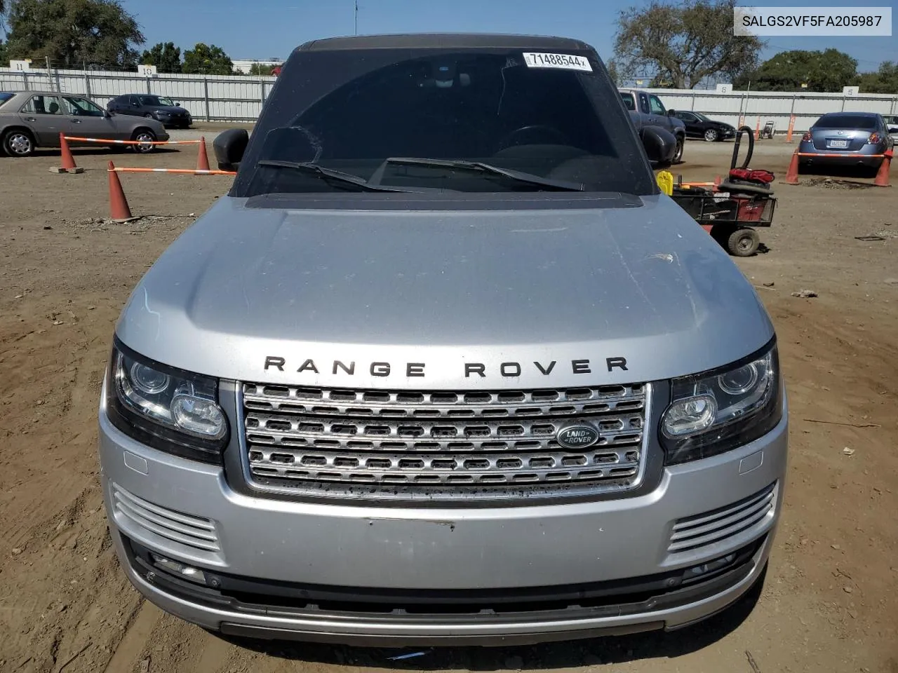 2015 Land Rover Range Rover Hse VIN: SALGS2VF5FA205987 Lot: 71488544