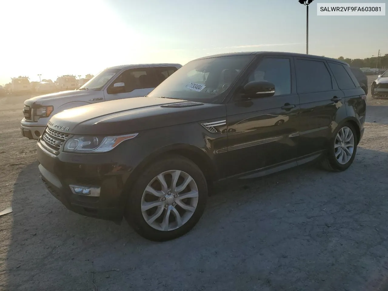 2015 Land Rover Range Rover Sport Hse VIN: SALWR2VF9FA603081 Lot: 71793404