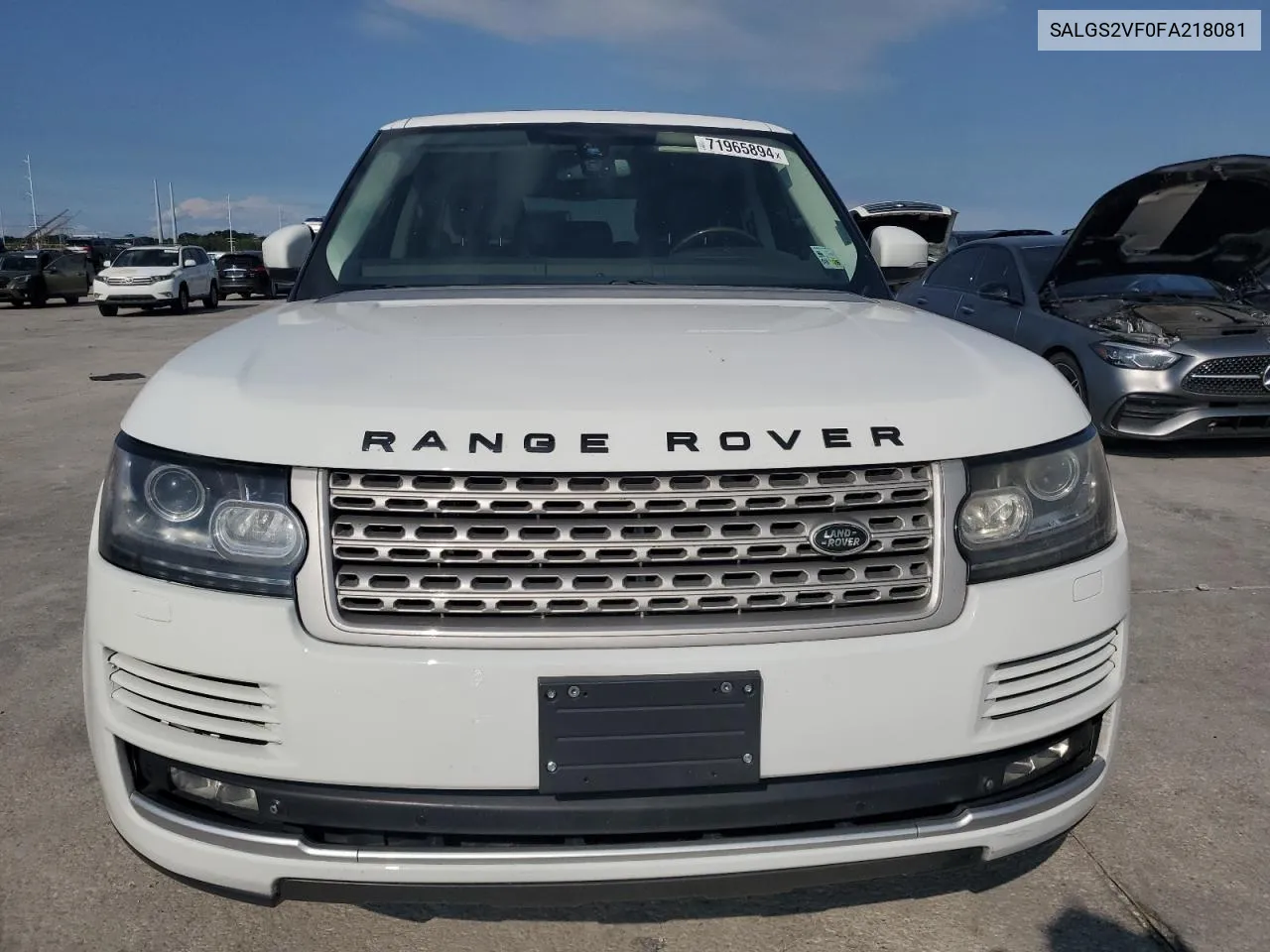 2015 Land Rover Range Rover Hse VIN: SALGS2VF0FA218081 Lot: 71965894