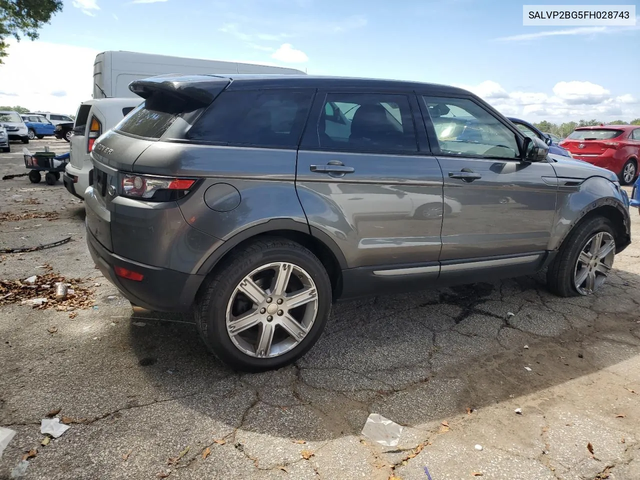 2015 Land Rover Range Rover Evoque Pure Plus VIN: SALVP2BG5FH028743 Lot: 71986404