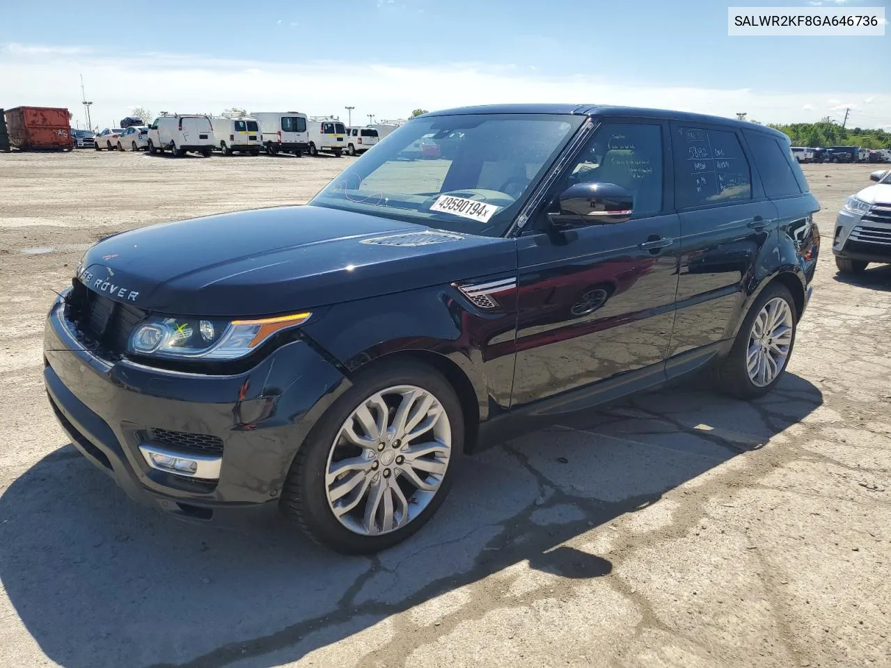 2016 Land Rover Range Rover Sport Hse VIN: SALWR2KF8GA646736 Lot: 49590194