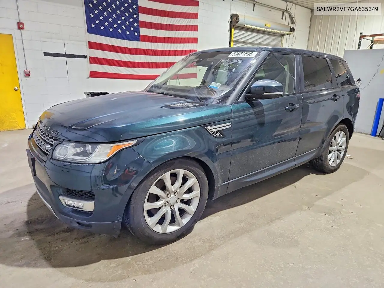SALWR2VF7GA635349 2016 Land Rover Range Rover Sport Hse