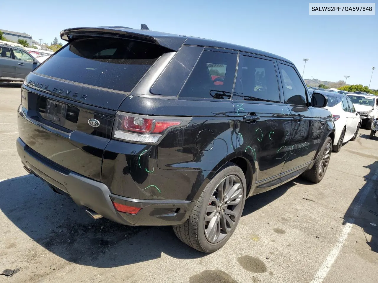 2016 Land Rover Range Rover Sport Hst VIN: SALWS2PF7GA597848 Lot: 51417934