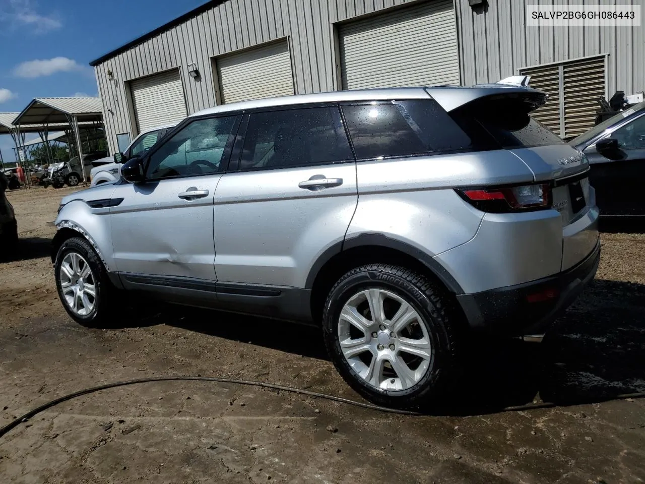 2016 Land Rover Range Rover Evoque Se VIN: SALVP2BG6GH086443 Lot: 52471244