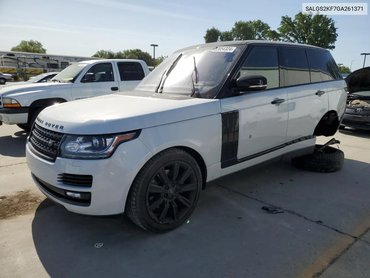 2016 Land Rover Range Rover Hse VIN: SALGS2KF7GA261371 Lot: 52854324