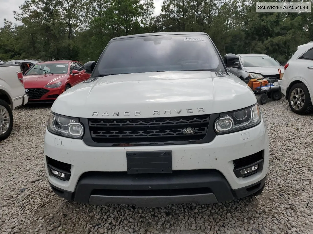 2016 Land Rover Range Rover Sport Sc VIN: SALWR2EF7GA554643 Lot: 52932234