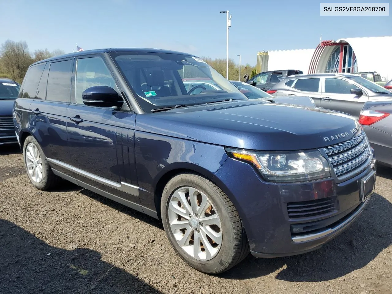 2016 Land Rover Range Rover Hse VIN: SALGS2VF8GA268700 Lot: 53006884