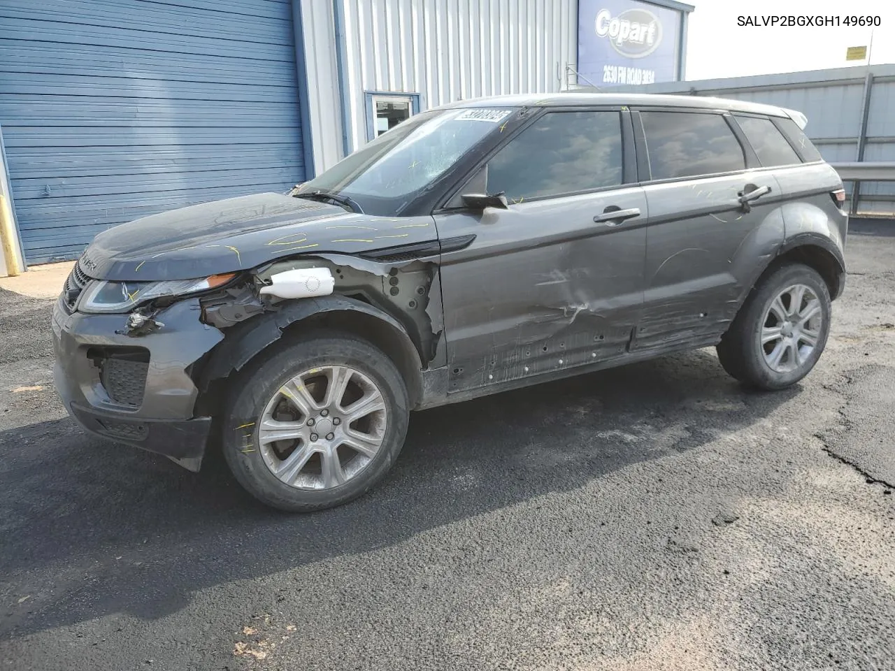 SALVP2BGXGH149690 2016 Land Rover Range Rover Evoque Se