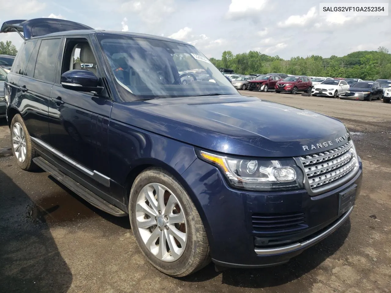 2016 Land Rover Range Rover Hse VIN: SALGS2VF1GA252354 Lot: 53289634