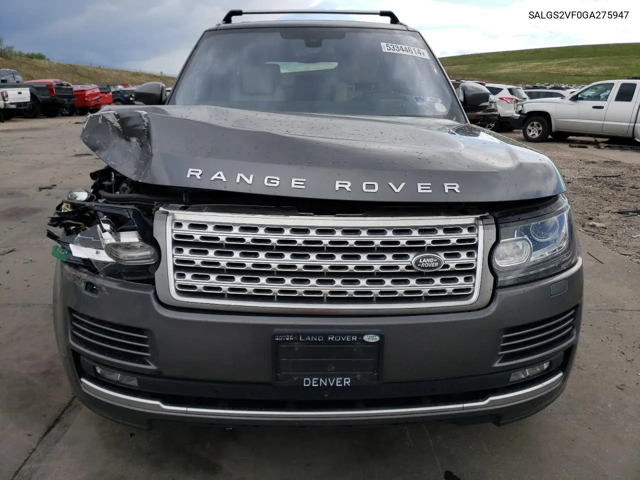 2016 Land Rover Range Rover Hse VIN: SALGS2VF0GA275947 Lot: 53344614