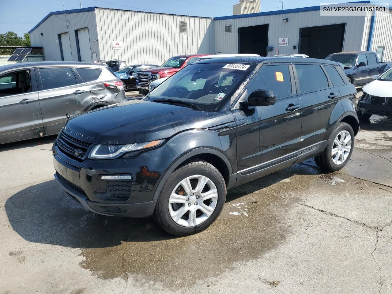 2016 Land Rover Range Rover Evoque Se VIN: SALVP2BG3GH151801 Lot: 53662474