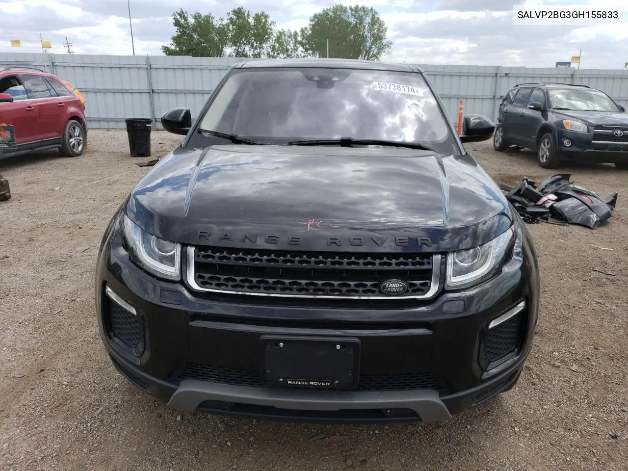 2016 Land Rover Range Rover Evoque Se VIN: SALVP2BG3GH155833 Lot: 53738174