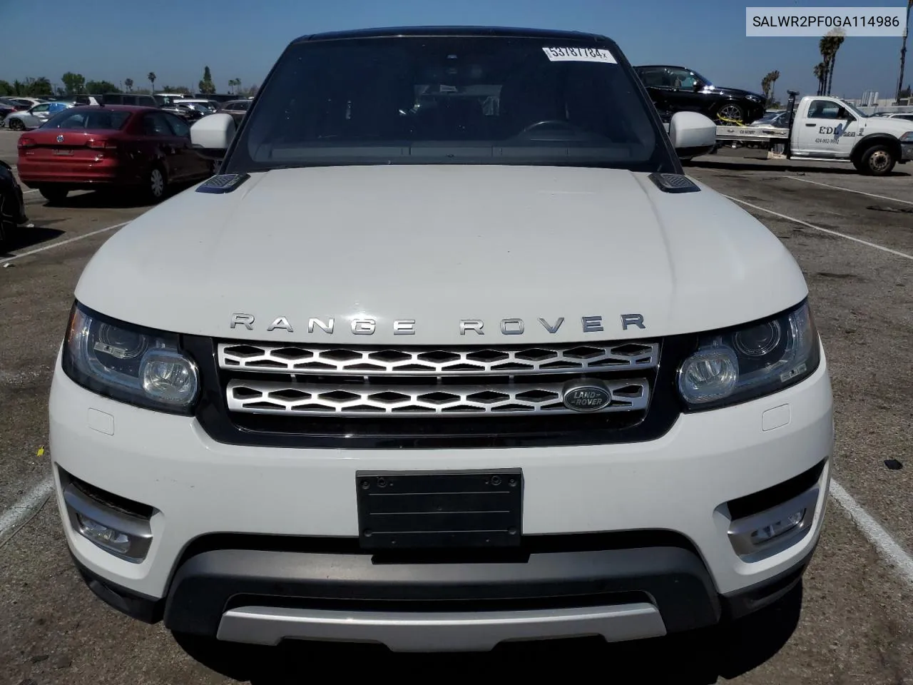 2016 Land Rover Range Rover Sport Hse VIN: SALWR2PF0GA114986 Lot: 53787784