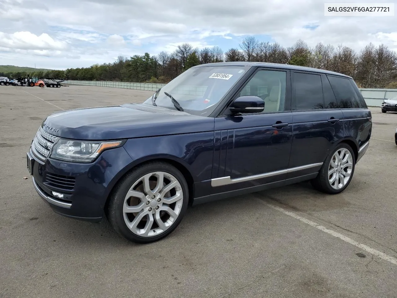 2016 Land Rover Range Rover Hse VIN: SALGS2VF6GA277721 Lot: 53851954