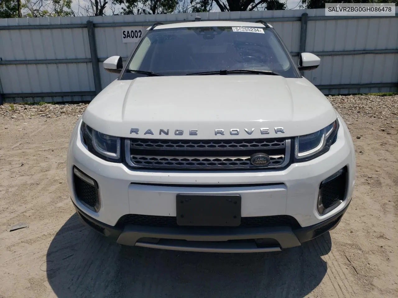 SALVR2BG0GH086478 2016 Land Rover Range Rover Evoque Hse