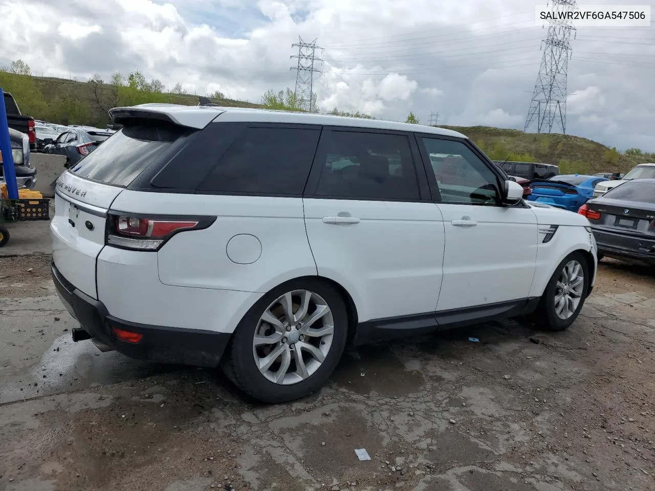 2016 Land Rover Range Rover Sport Hse VIN: SALWR2VF6GA547506 Lot: 54283684