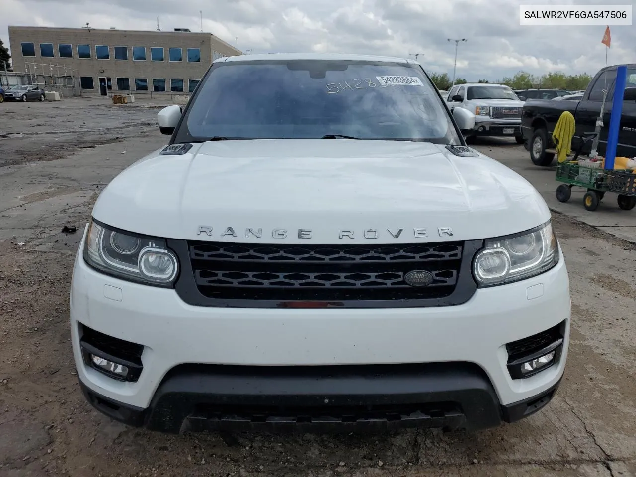 2016 Land Rover Range Rover Sport Hse VIN: SALWR2VF6GA547506 Lot: 54283684