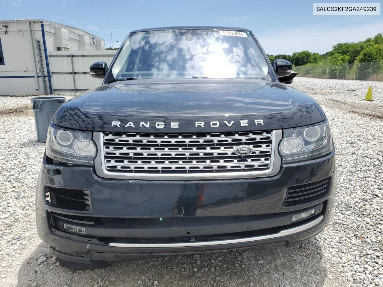 2016 Land Rover Range Rover Hse VIN: SALGS2KF2GA249239 Lot: 54355834