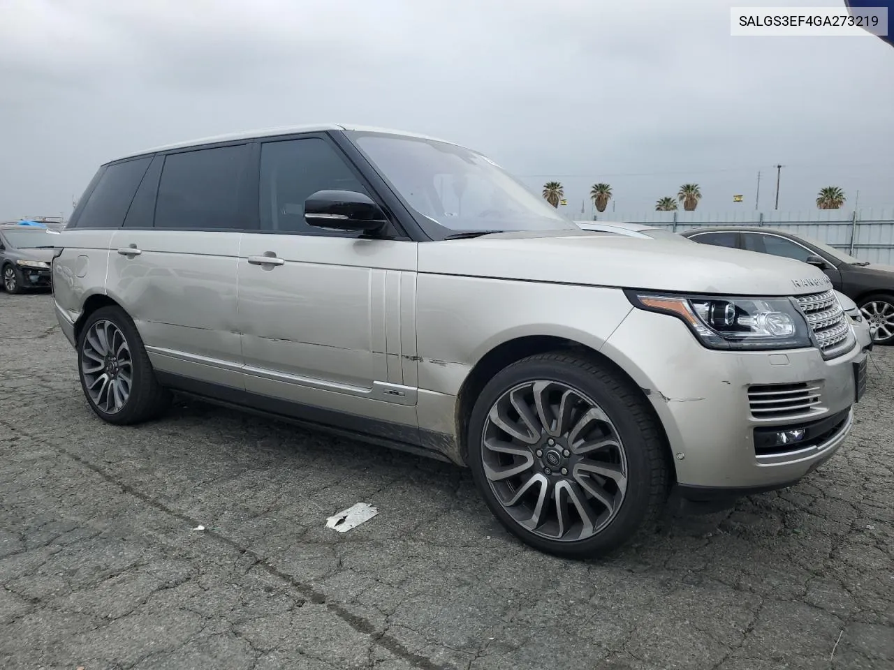 2016 Land Rover Range Rover Supercharged VIN: SALGS3EF4GA273219 Lot: 54650884