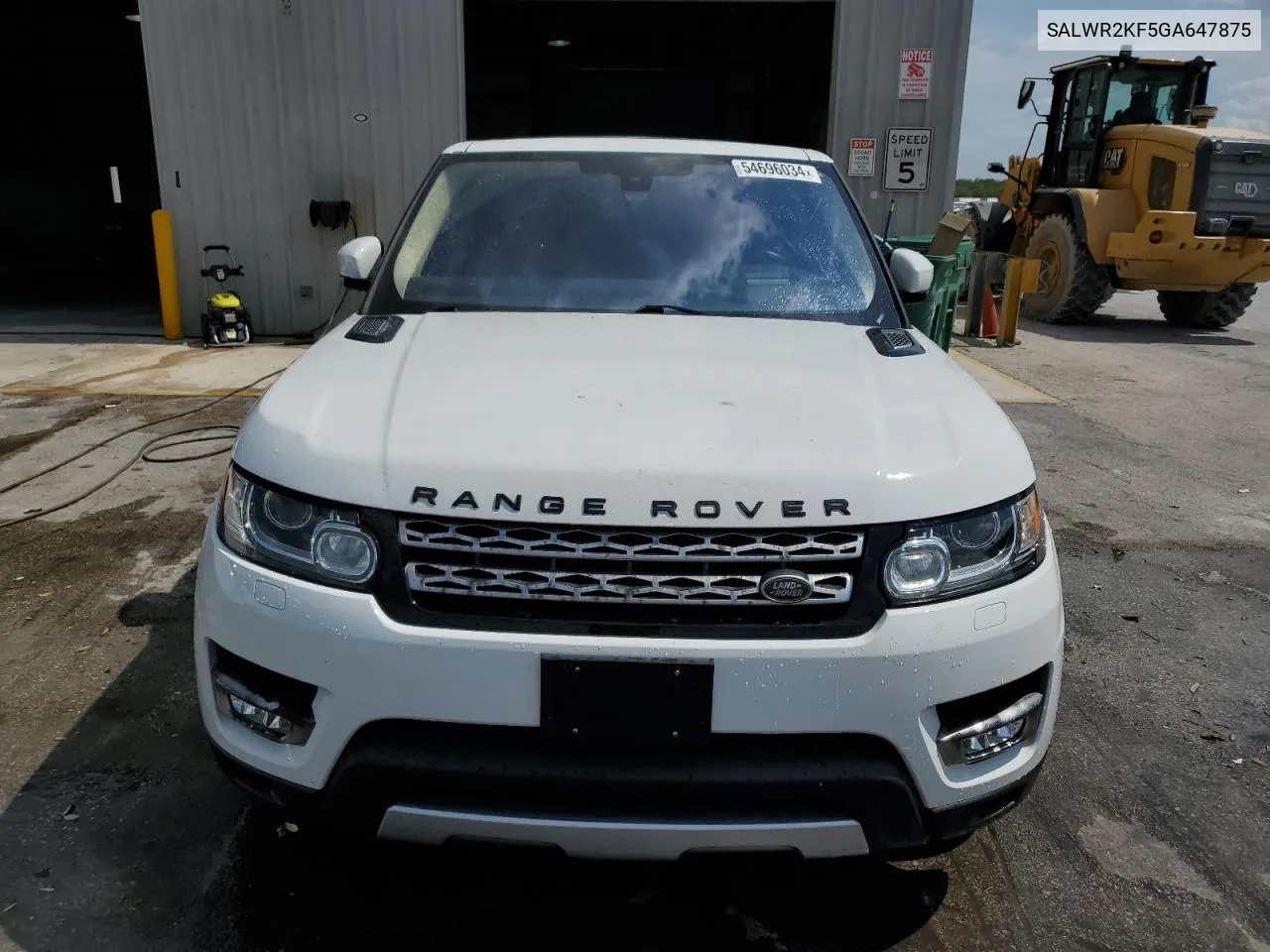 2016 Land Rover Range Rover Sport Hse VIN: SALWR2KF5GA647875 Lot: 54696034