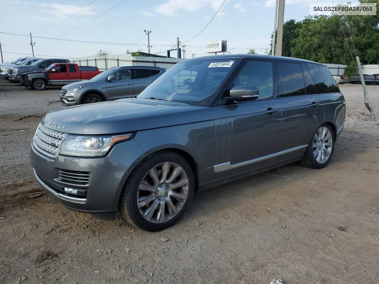 2016 Land Rover Range Rover Supercharged VIN: SALGS2EF8GA247068 Lot: 54973444