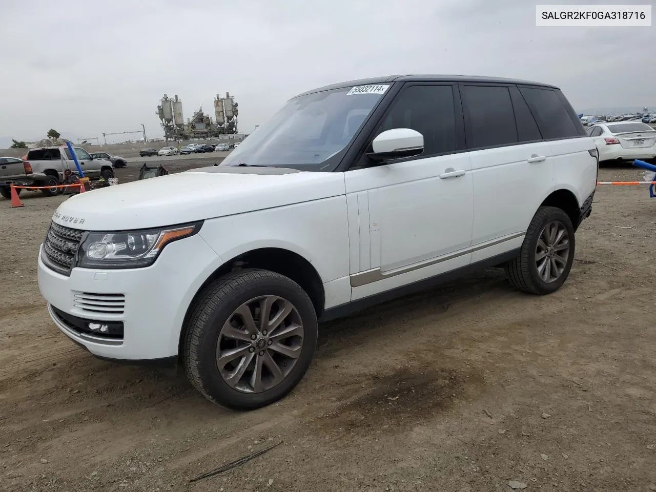 SALGR2KF0GA318716 2016 Land Rover Range Rover