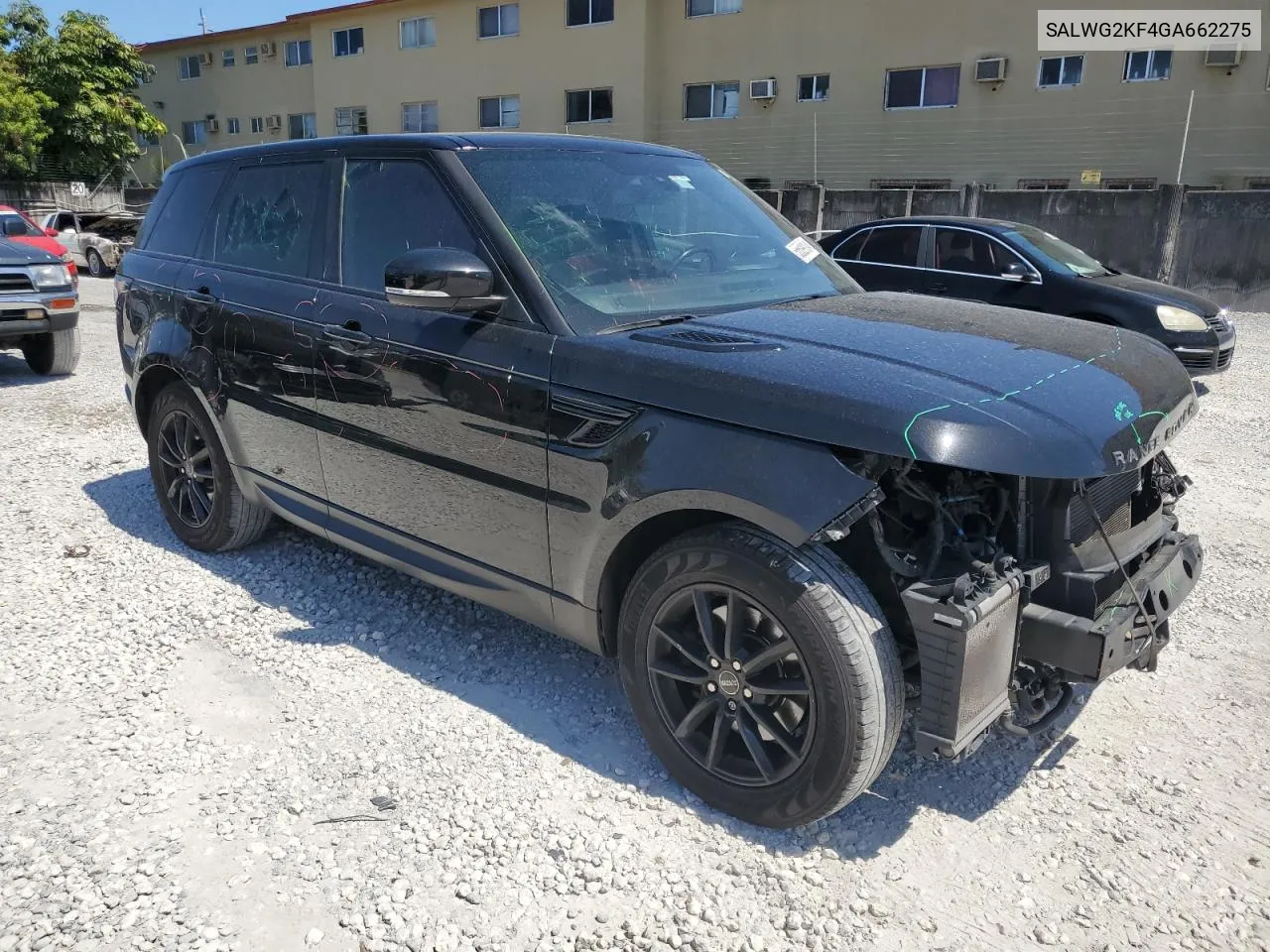 2016 Land Rover Range Rover Sport Se VIN: SALWG2KF4GA662275 Lot: 55599104