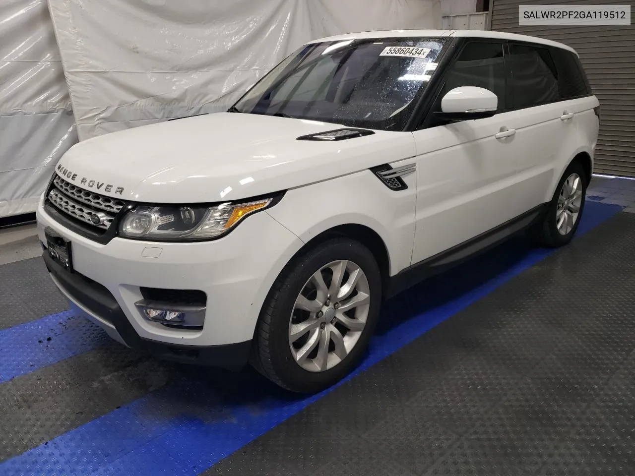 2016 Land Rover Range Rover Sport Hse VIN: SALWR2PF2GA119512 Lot: 55860434