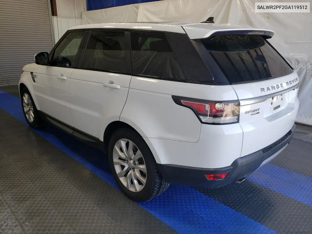 SALWR2PF2GA119512 2016 Land Rover Range Rover Sport Hse