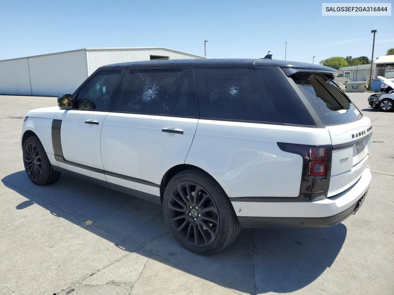 2016 Land Rover Range Rover Supercharged VIN: SALGS3EF2GA316844 Lot: 55972664