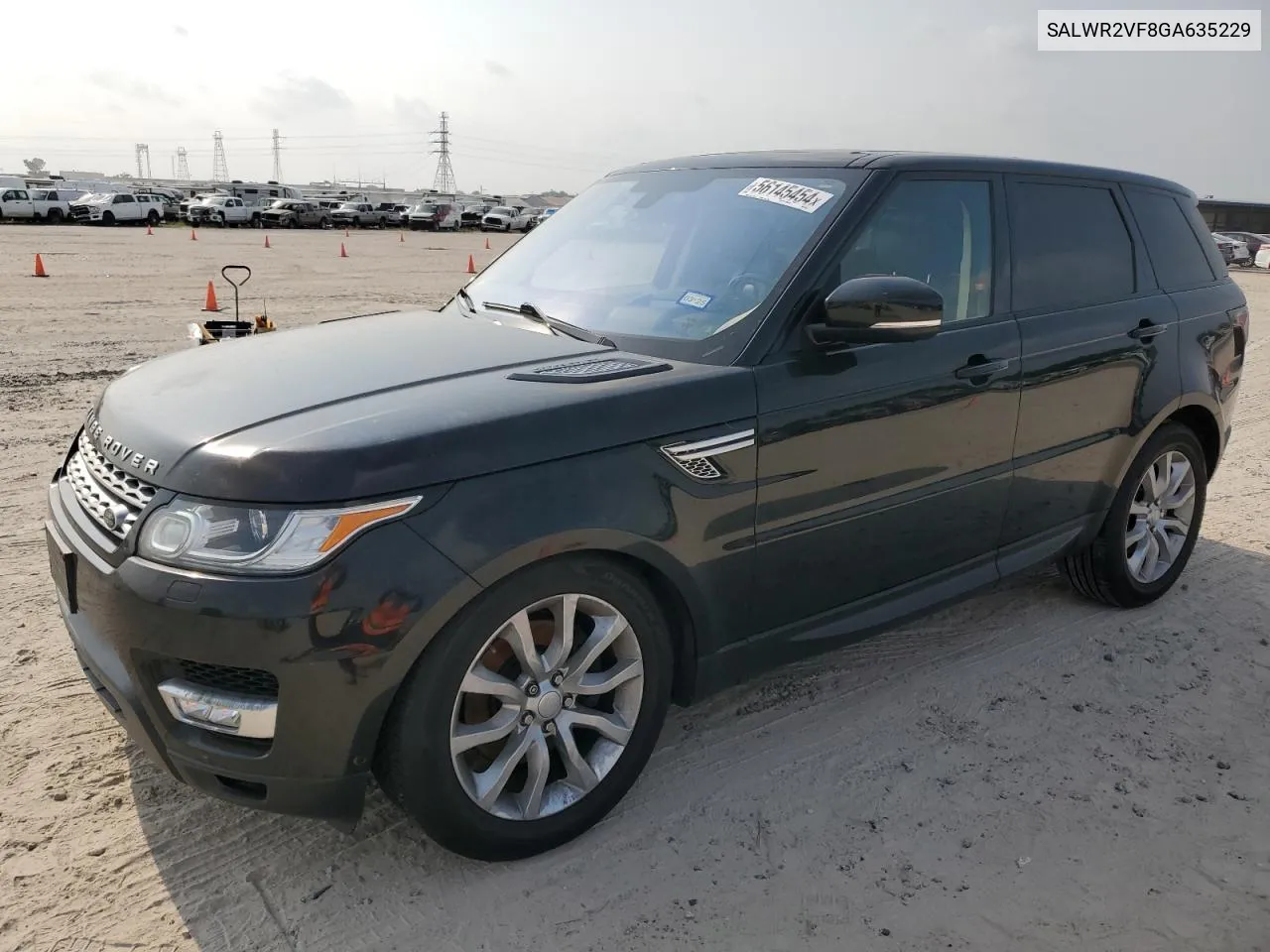 2016 Land Rover Range Rover Sport Hse VIN: SALWR2VF8GA635229 Lot: 56145454