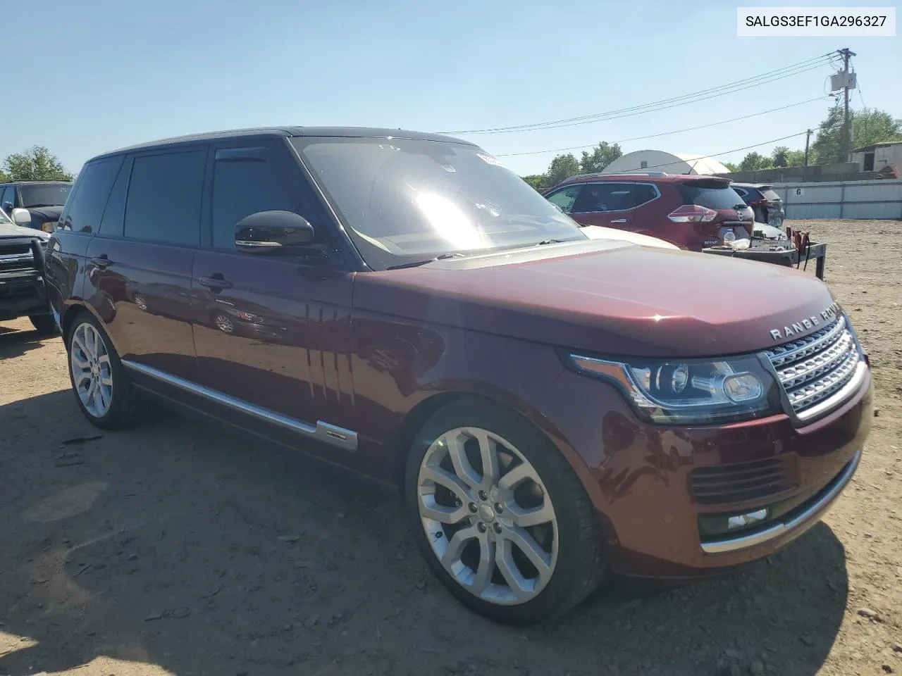 2016 Land Rover Range Rover Supercharged VIN: SALGS3EF1GA296327 Lot: 56308534