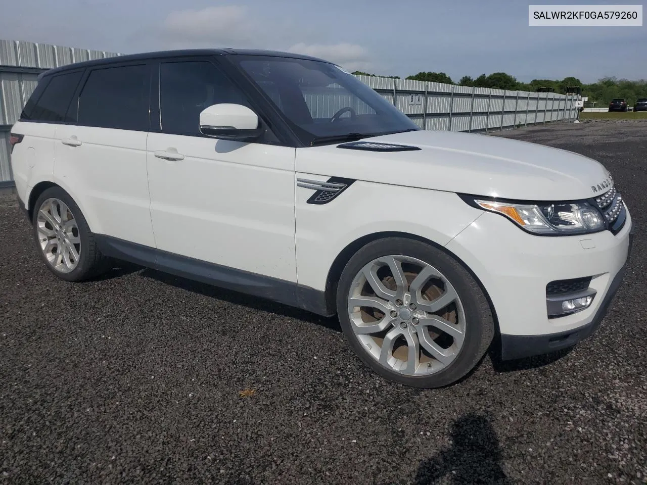 2016 Land Rover Range Rover Sport Hse VIN: SALWR2KF0GA579260 Lot: 56498554