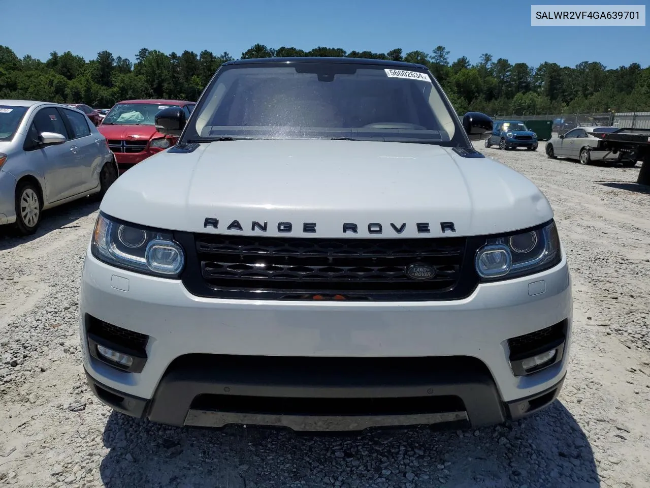 2016 Land Rover Range Rover Sport Hse VIN: SALWR2VF4GA639701 Lot: 56602634