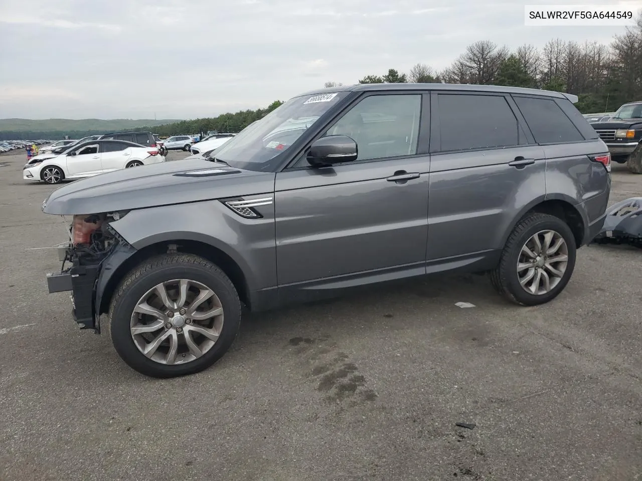 2016 Land Rover Range Rover Sport Hse VIN: SALWR2VF5GA644549 Lot: 56658514