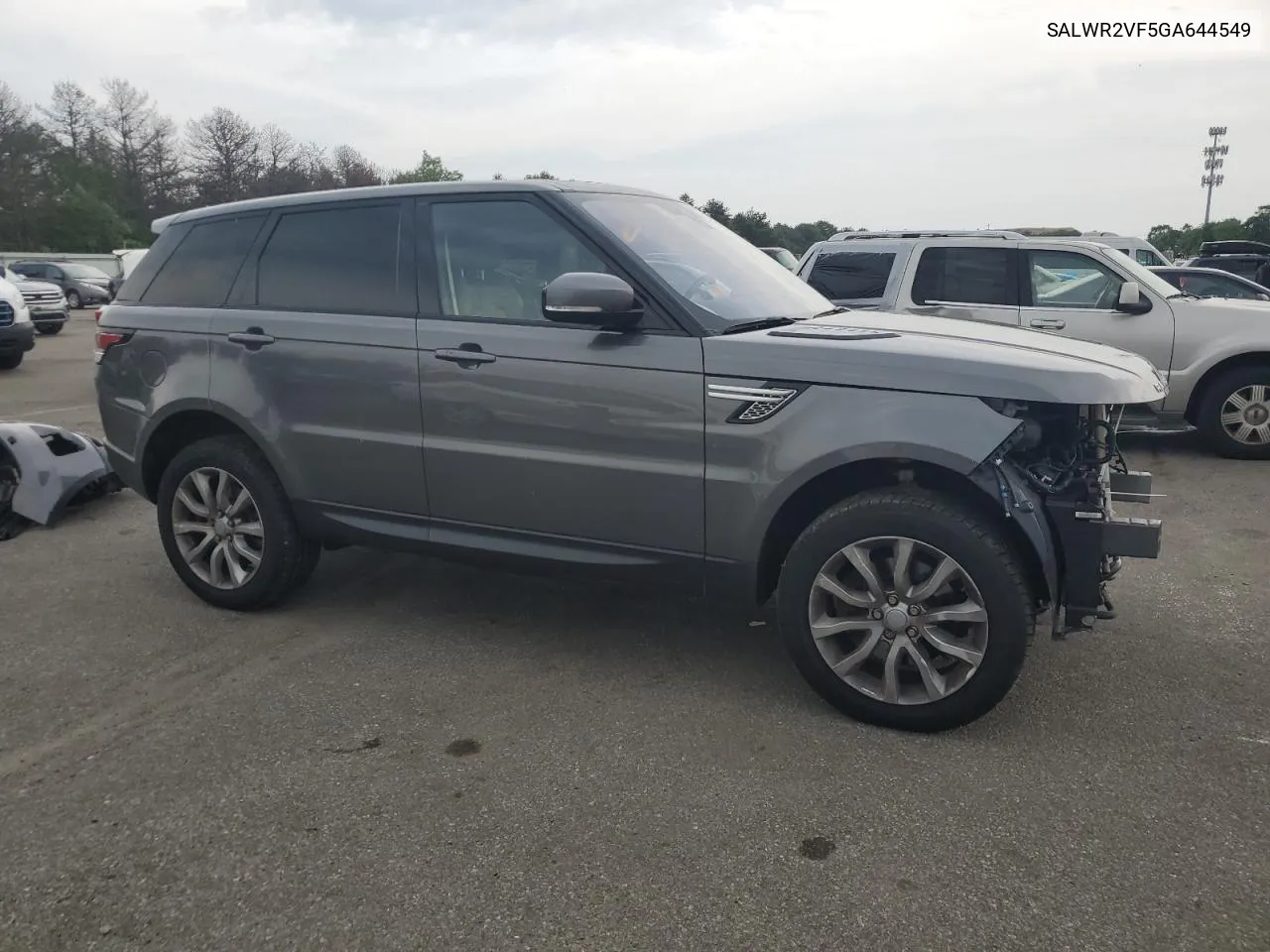 2016 Land Rover Range Rover Sport Hse VIN: SALWR2VF5GA644549 Lot: 56658514