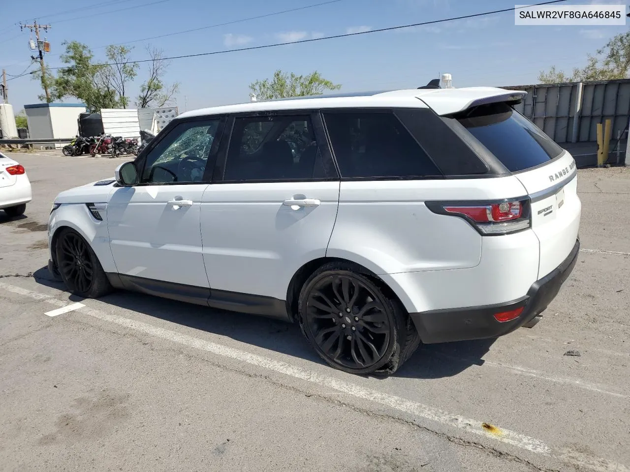 2016 Land Rover Range Rover Sport Hse VIN: SALWR2VF8GA646845 Lot: 56663514