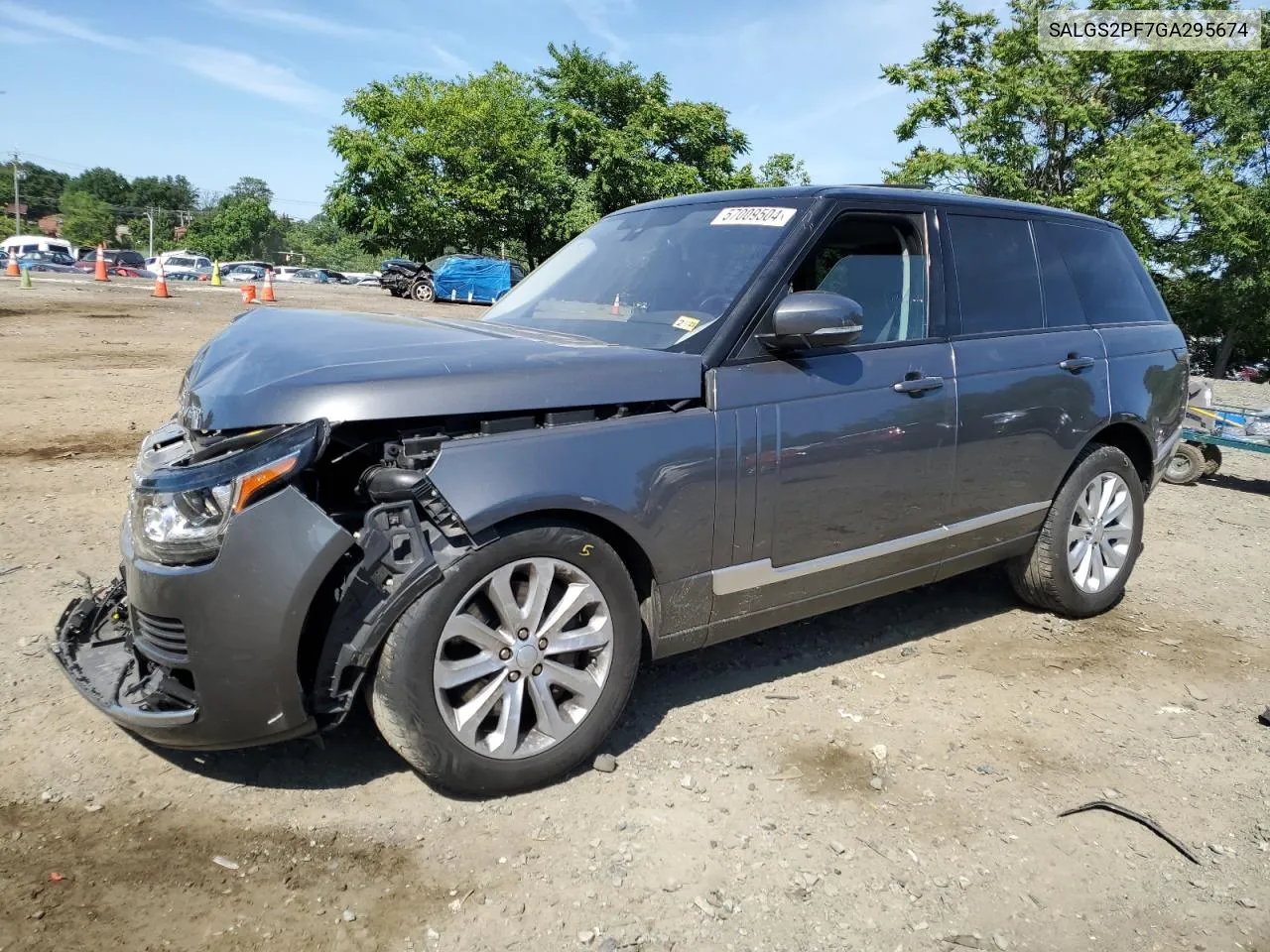 2016 Land Rover Range Rover Hse VIN: SALGS2PF7GA295674 Lot: 57009504