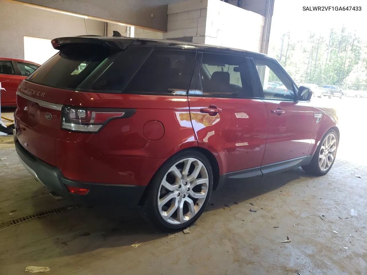 2016 Land Rover Range Rover Sport Hse VIN: SALWR2VF1GA647433 Lot: 57049664