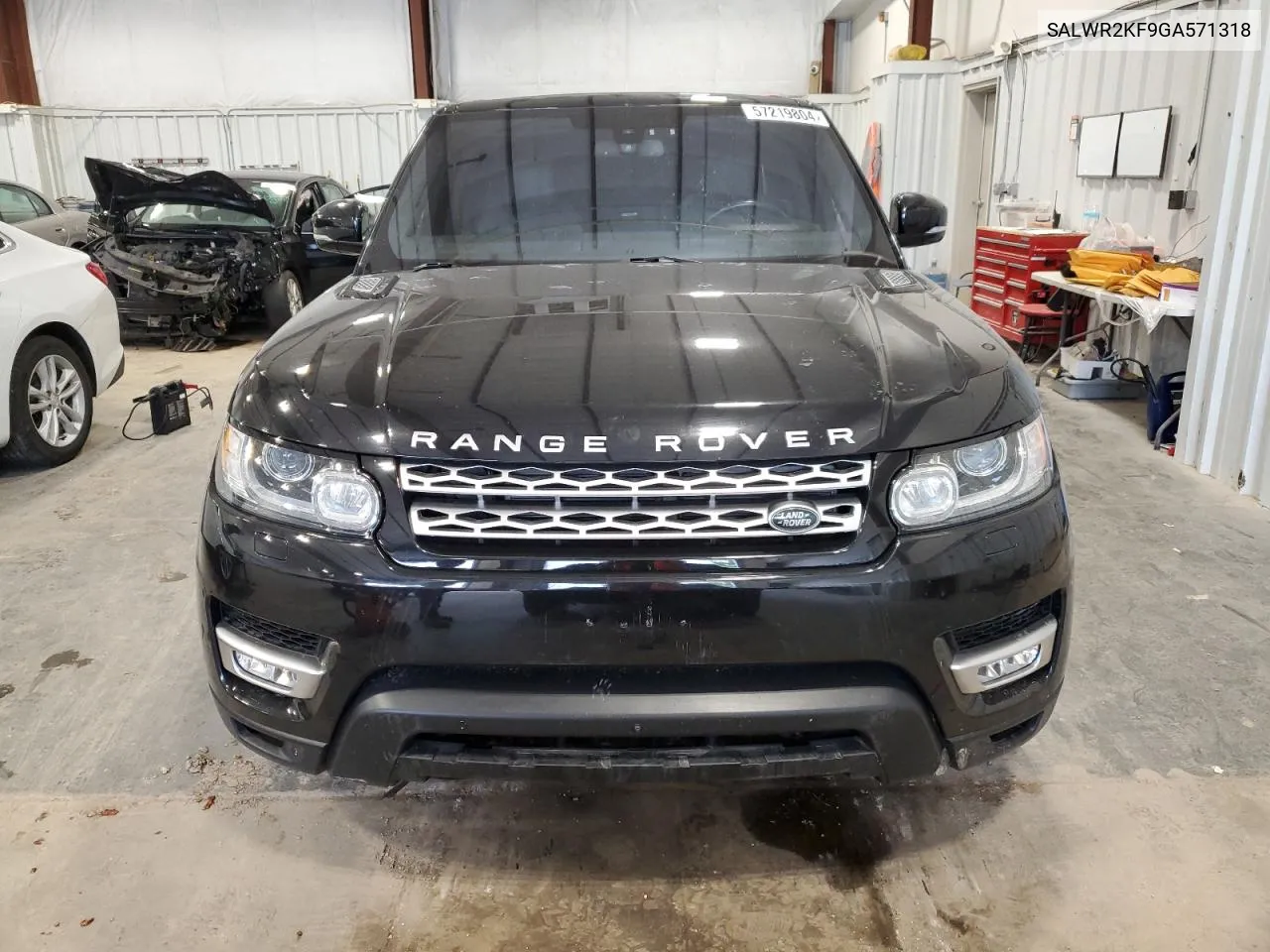 2016 Land Rover Range Rover Sport Hse VIN: SALWR2KF9GA571318 Lot: 57219804