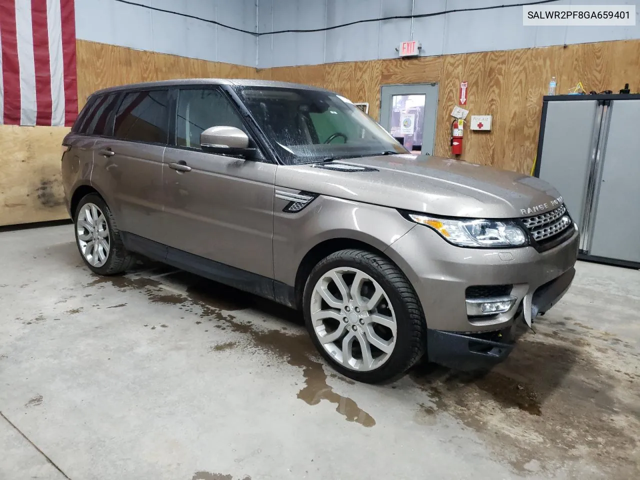 2016 Land Rover Range Rover Sport Hse VIN: SALWR2PF8GA659401 Lot: 57397184