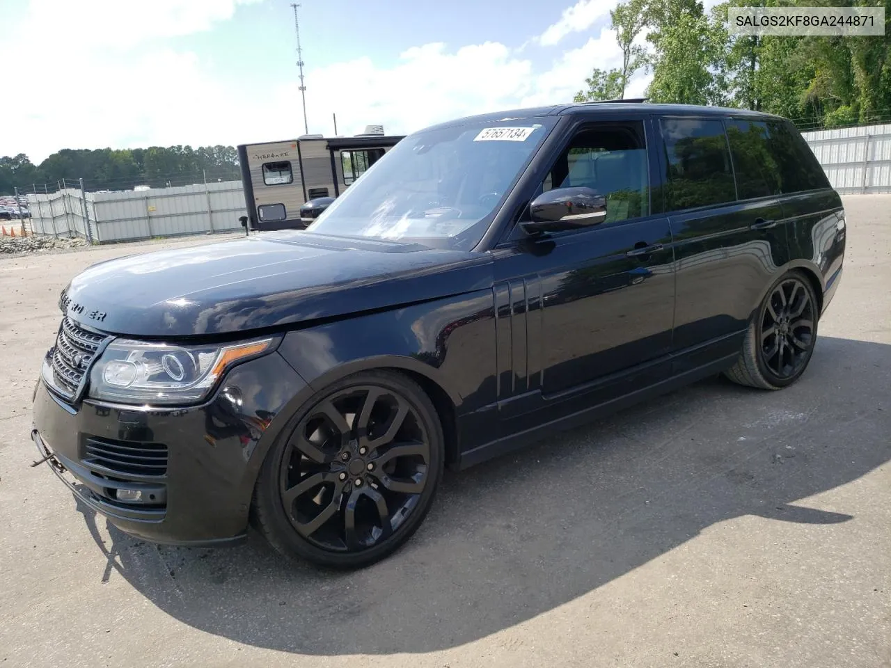 2016 Land Rover Range Rover Hse VIN: SALGS2KF8GA244871 Lot: 57657134